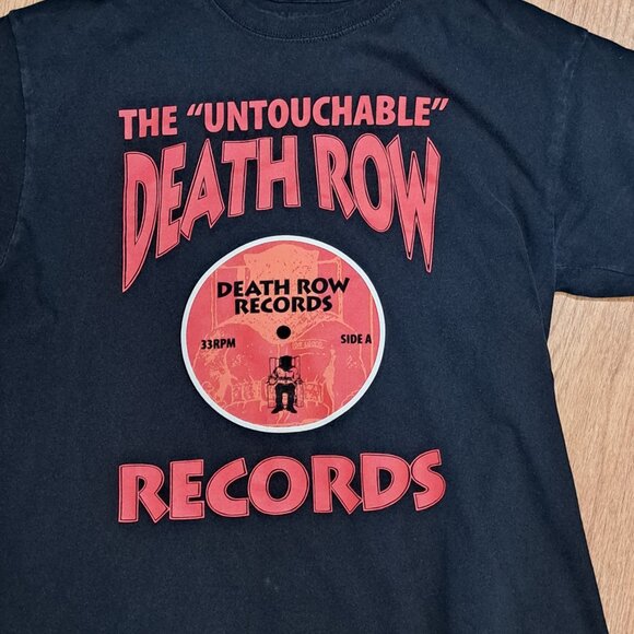 Untouchable Death Row Records Black Men's Tee Shirt Size Large - Picture 5 of 8